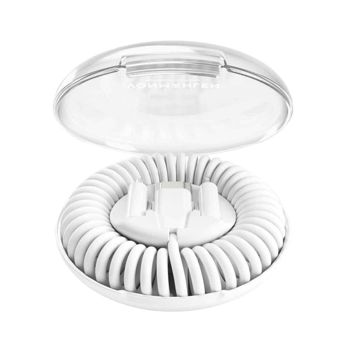 allroundo eco - All-in-One Ladekabel, White Multifunktions-USB Kabel