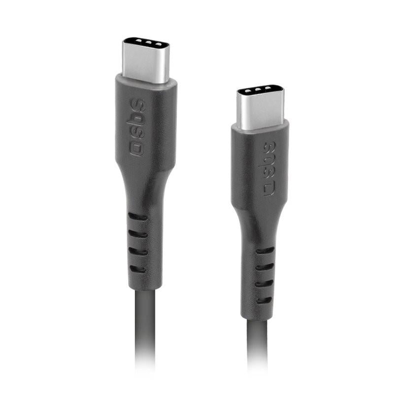 Daten- und Ladekabel, USB-C auf USB-C, 1,5 m, Schwarz
