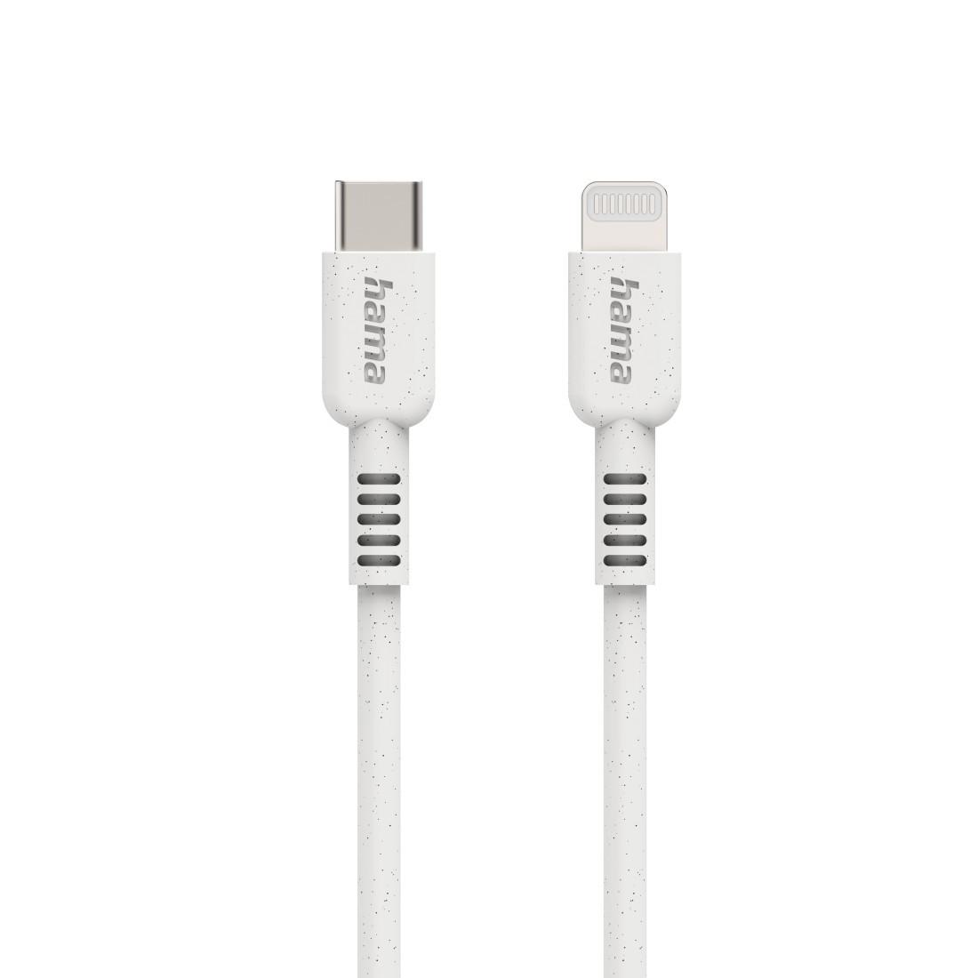 Ladekabel "Eco", USB-C - Lightning, 1 m, Weiß (00187284)