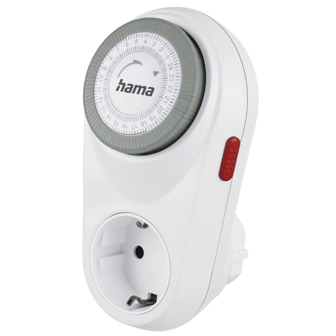 Mechanische Zeitschaltuhr "Curved" für innen, 15 Minuten Intervalle, Weiß (00223302)