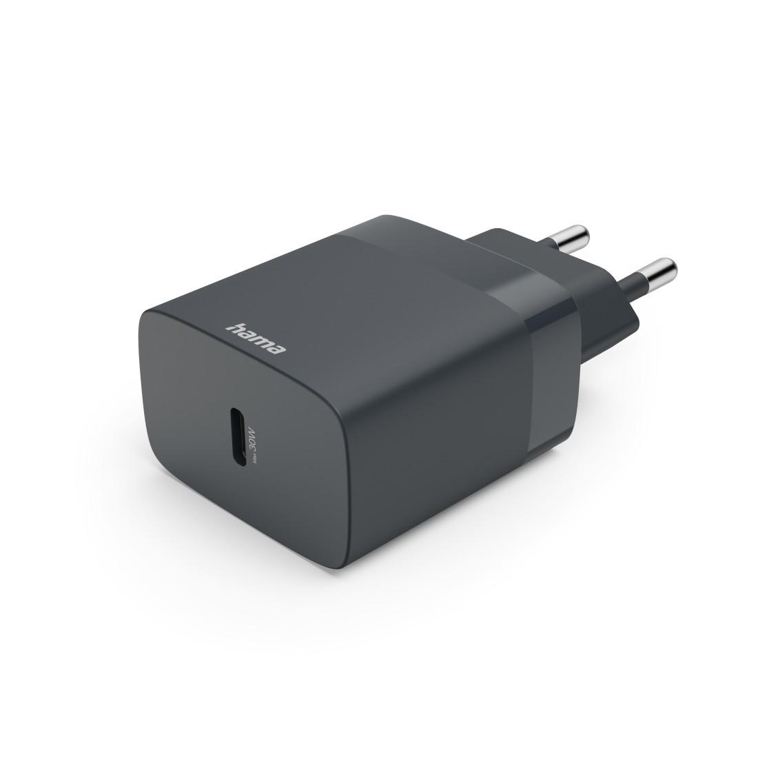 Schnellladegerät, USB-C, PD, 30 W, Anthrazit (00086442)