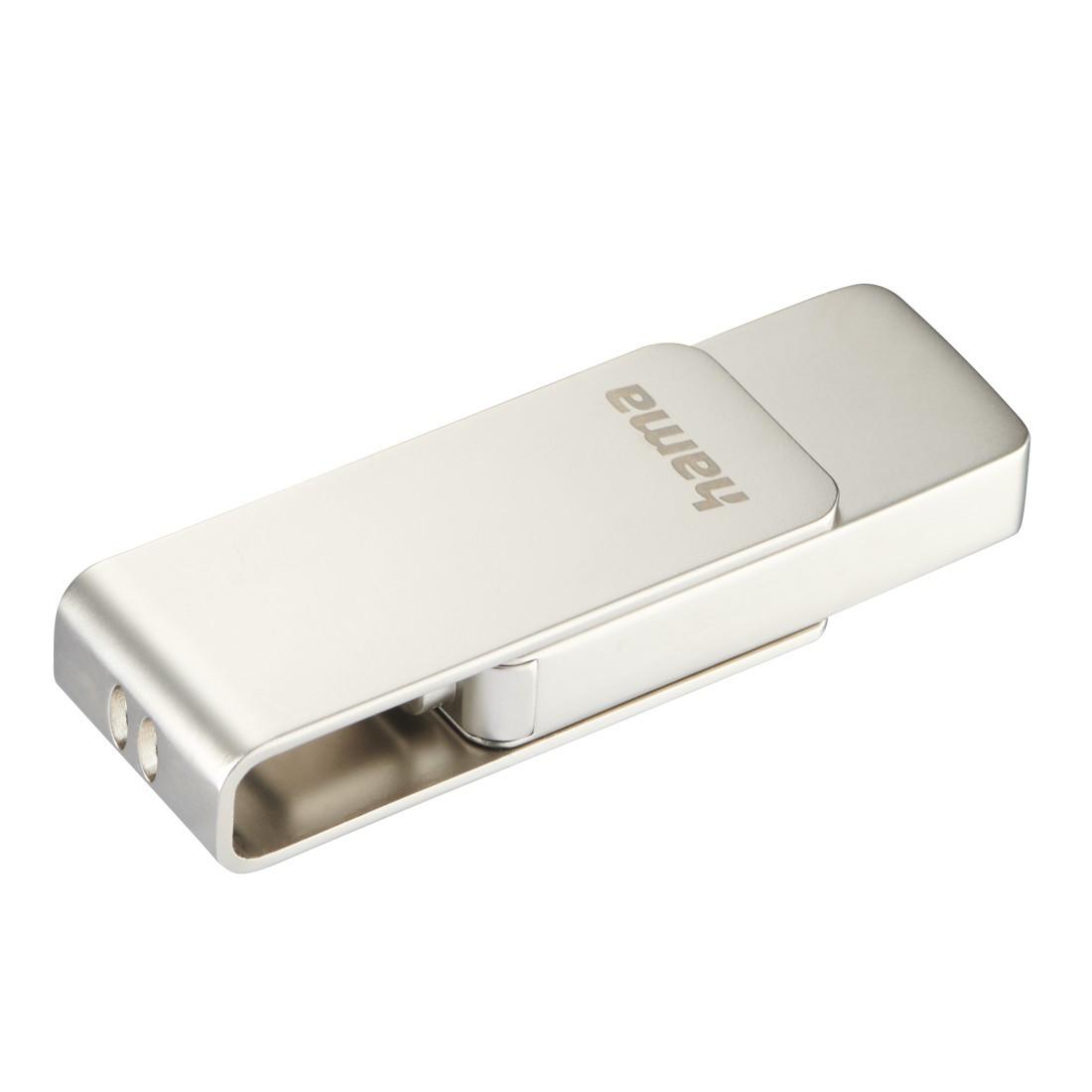 USB-Stick "Uni-C Rotate Pro", USB-C 3.1, 64GB, 70MB/s, Silber (00182495)