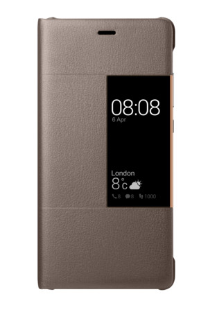 Flip Cover für Huawei P9 braun
