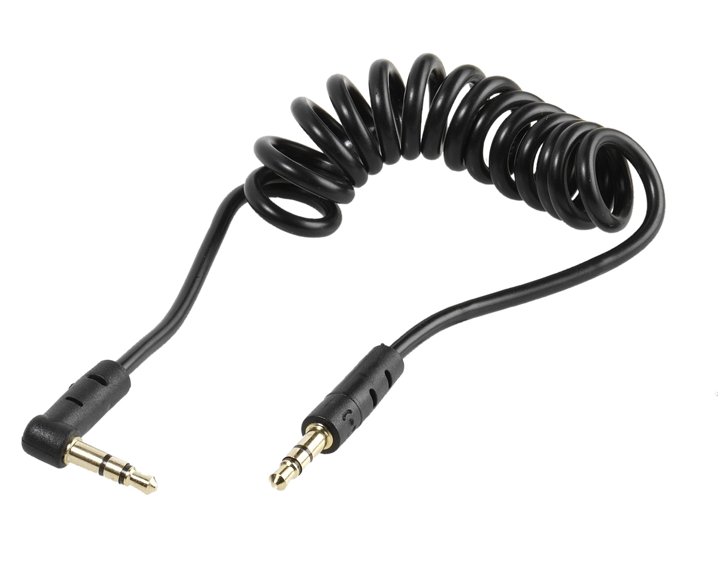 Klinkenverbindung stereo, Spiralkabel, 1,5m (46207)