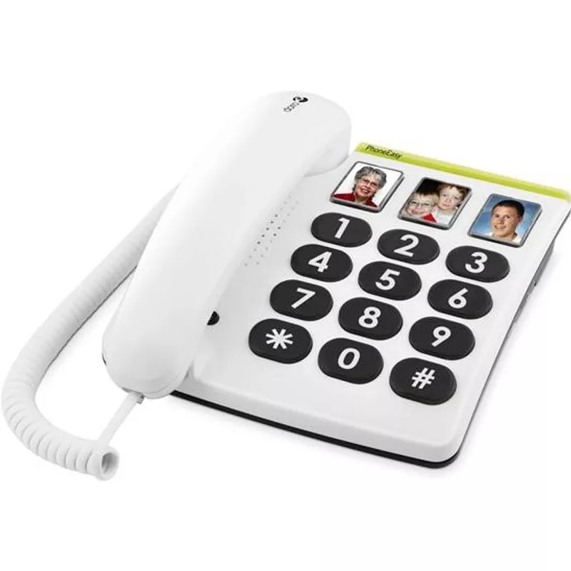 Phone Easy 331ph Weiß Schnurgebundenes Telefon