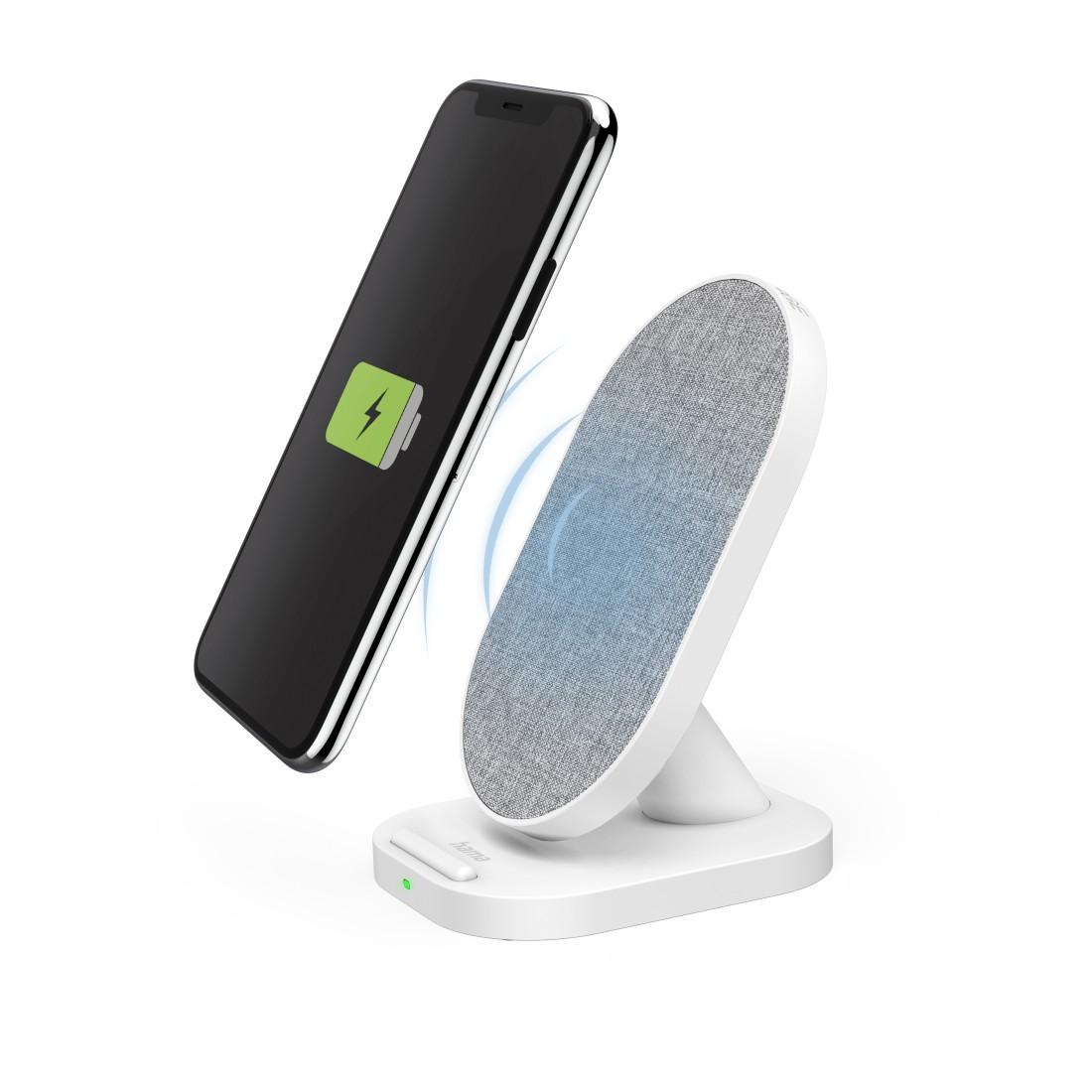 Wireless Charger "QI-FC10S-Fab", 10 W, kabellose Smartphone-Ladestation, WS (00201686)
