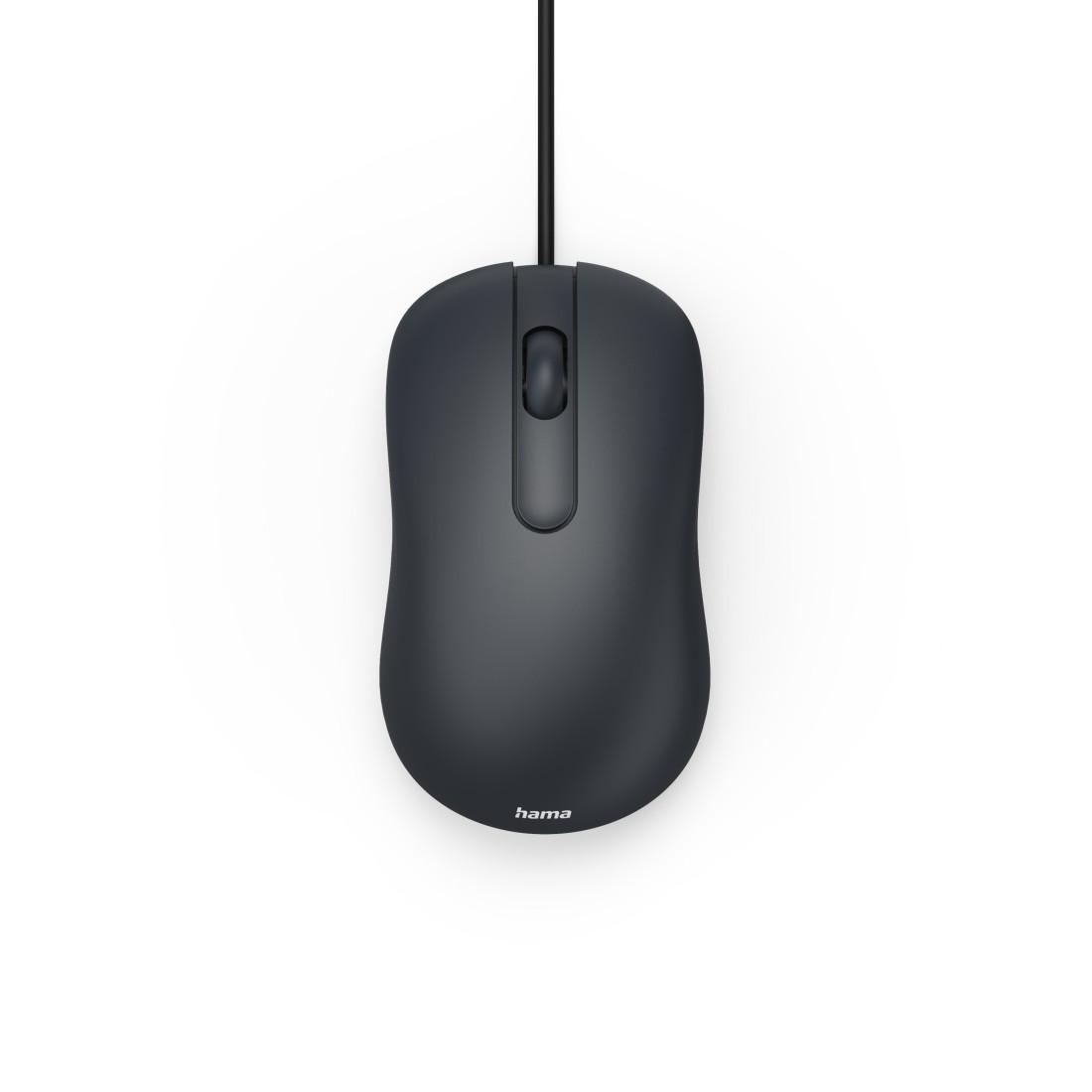 USB-Maus CM-100, optisch, 3 Tasten, ohne Klickgeräusch, Kabel, Schwarz (00173072)