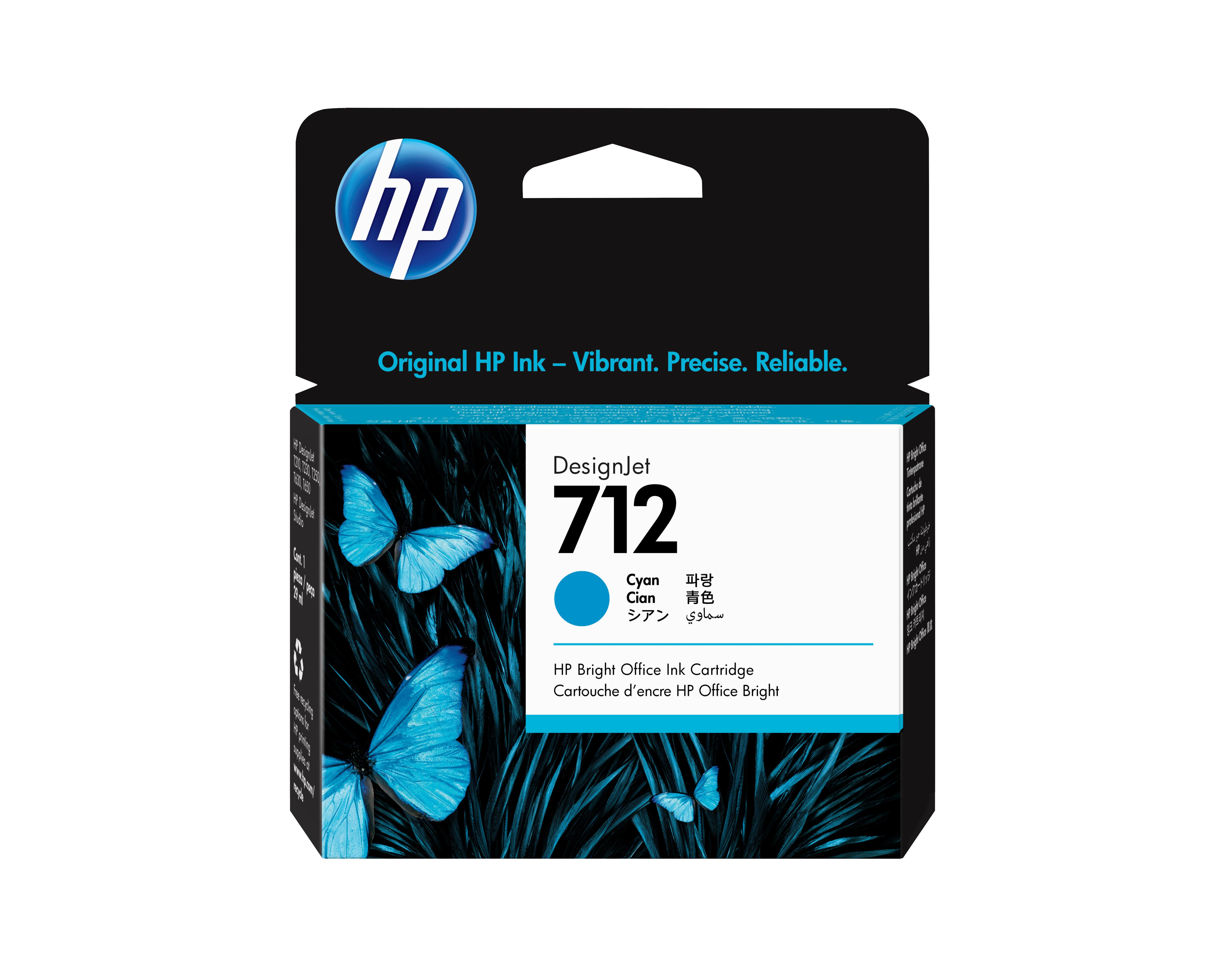 712 Cyan DesignJet, 29 ml Druckerpatrone
