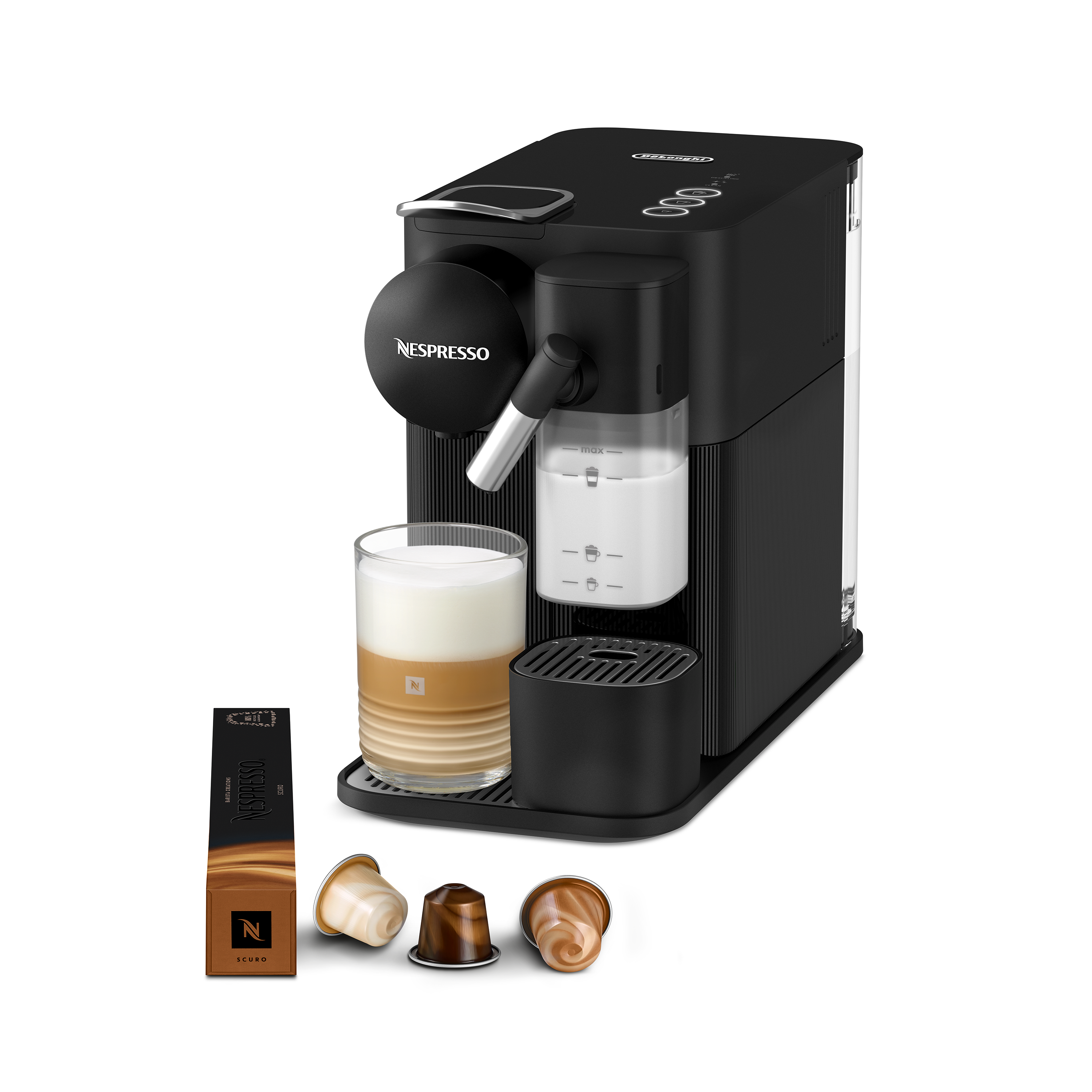 EN 510.B Lattissima One basic schwarz Nespresso-Kapselmaschine