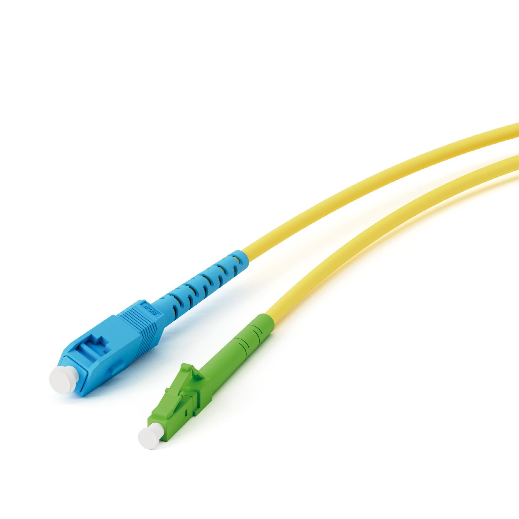 Glasfaser Netzwerkkabel, LC/APC-Stecker SC/UPC-Stecker, 10 Gbit (45715)