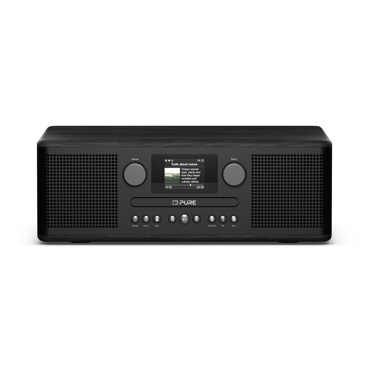 Classic C-D6i Schwarz/Esche DAB+ Internetradio mit CD-Player