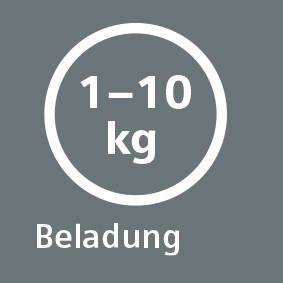 1-10 kg Beladungskapazität