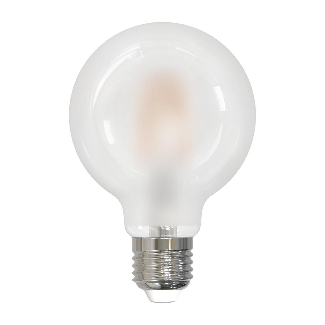 LED-Filamentlampe, E27, 470lm ersetzt 40W, Globe G80, matt, Warmweiß (00232515)
