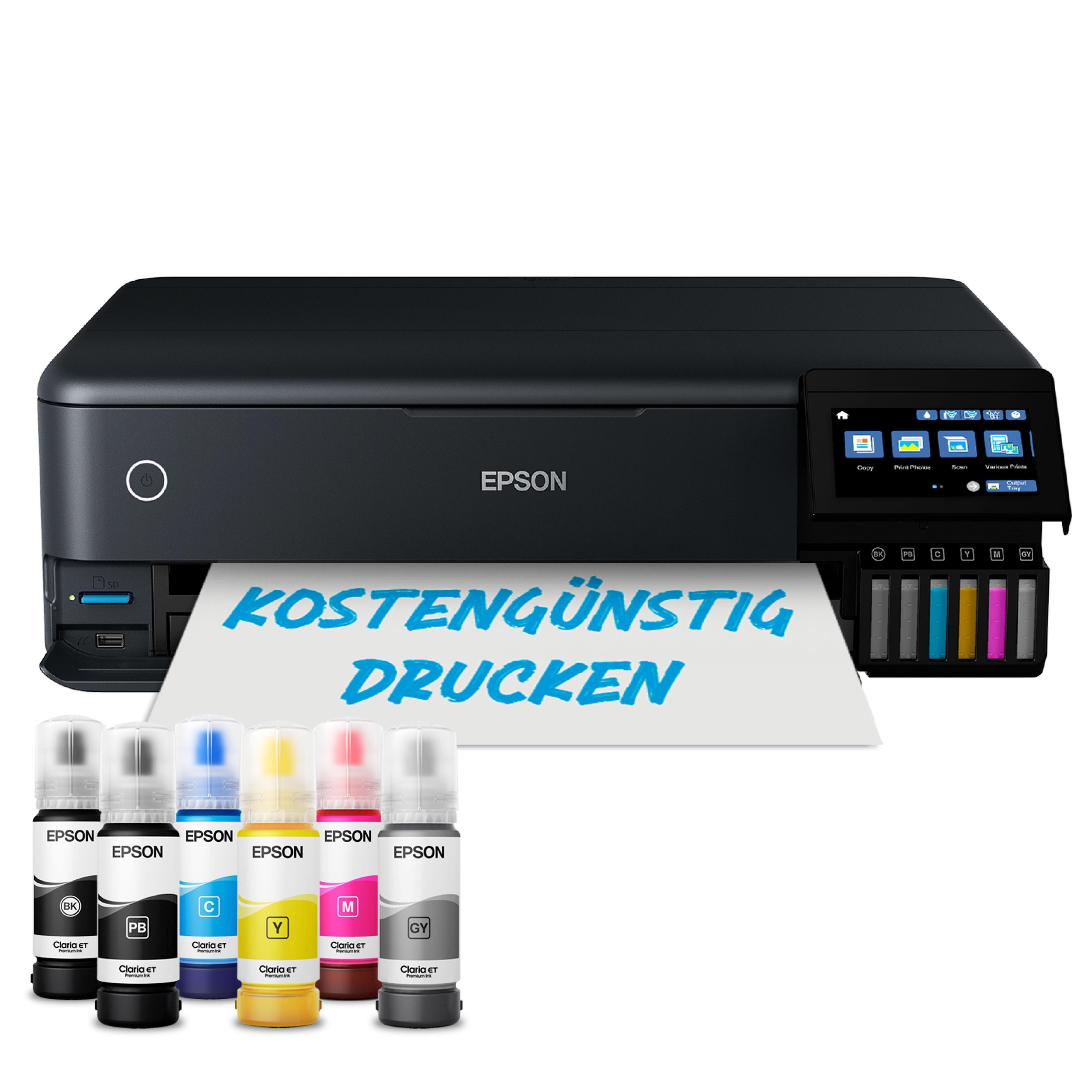 EcoTank ET-8550 DIN-A3+-Foto-Multifunktionsdrucker, Schwarz