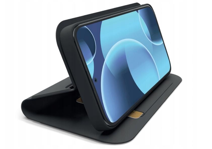 Klapphülle mit Ständer und Soft-Touch-Oberfläche für das Xiaomi 17 Pro, Schwarz Handyhülle