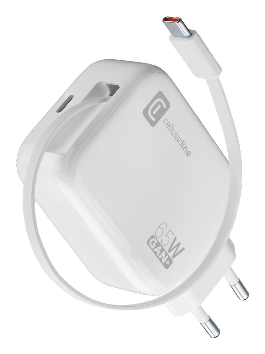 USB Typ-C Travel Charger Roller 65W White (61288) Schnellladegerät (USB-C)