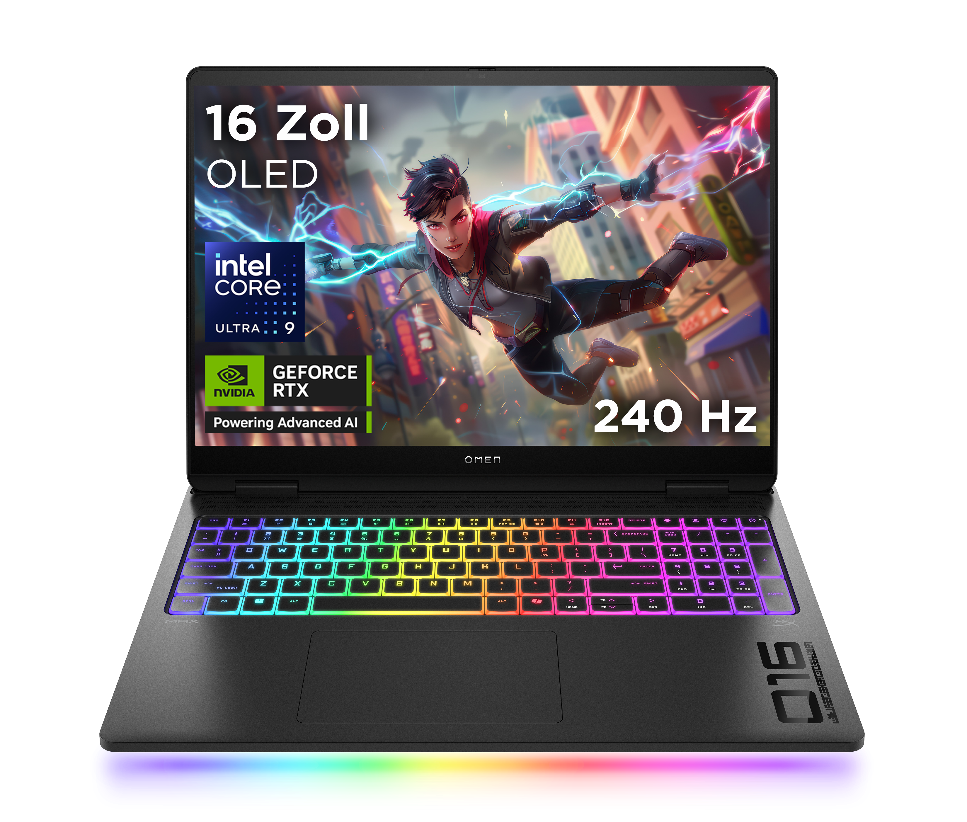 OMEN 16-ah0699ng, Schwarz, 16 Zoll, WQXGA, Intel Core Ultra 9 275HX, 64 GB, 2 TB M.2 SSD, RTX 5090