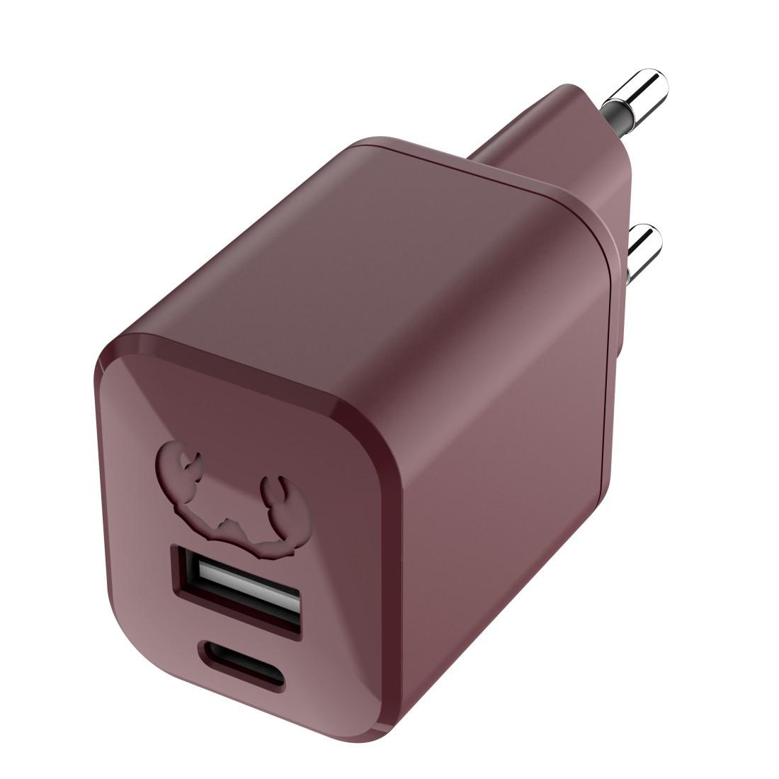 Mini-Charger USB-C und USB-A, PD 30 W, Deep Mauve (00220323)