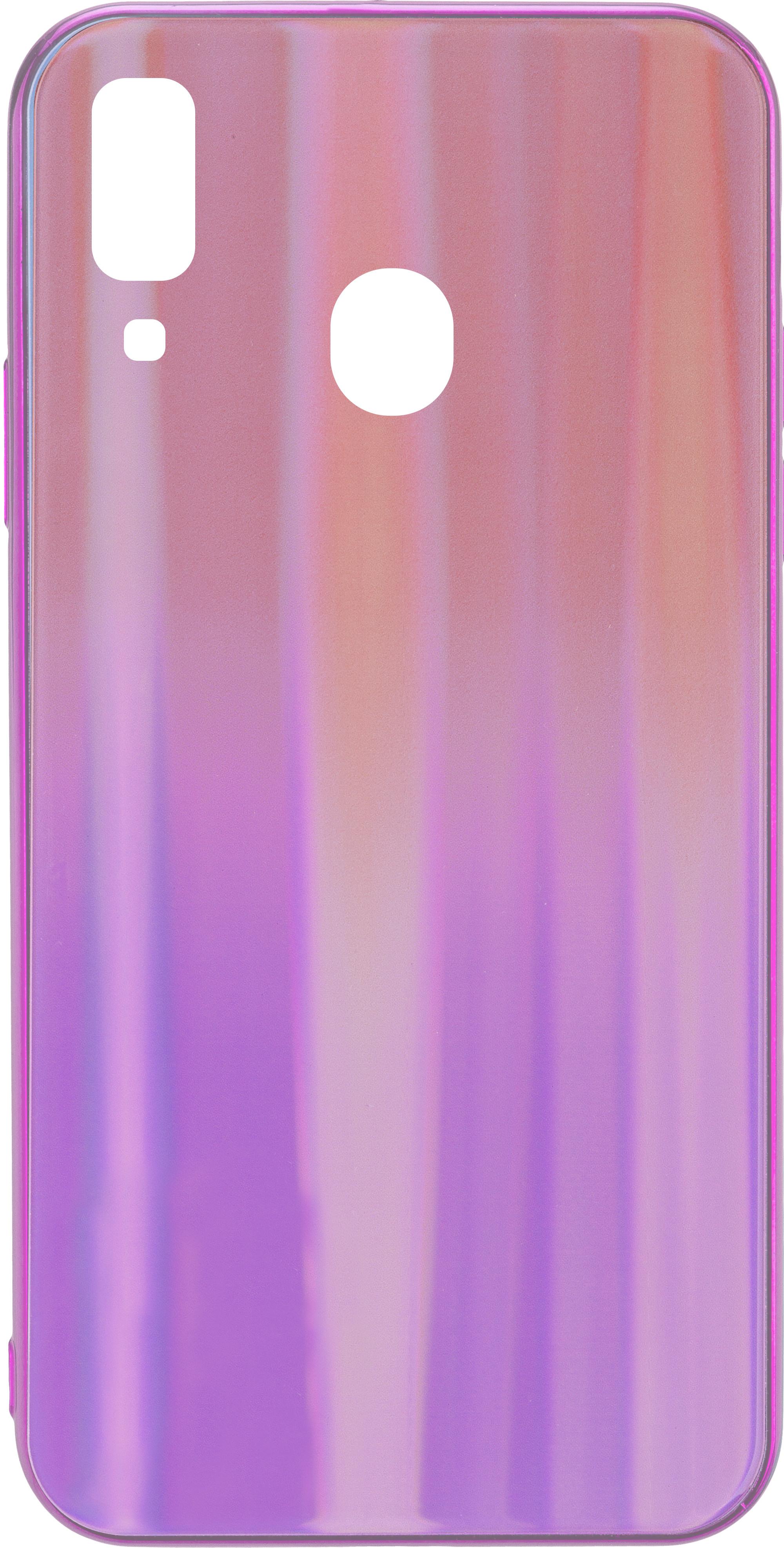 Glas Back Cover RAINBOW für Samsung A217 Galaxy A21s Purple Handyhülle
