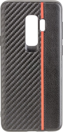 Back Cover CARBON PLUS für Samsung G965 Galaxy S9 + schwarz