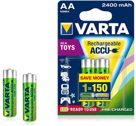 Akkus Toy Akku AA 2,4Ah, 2er