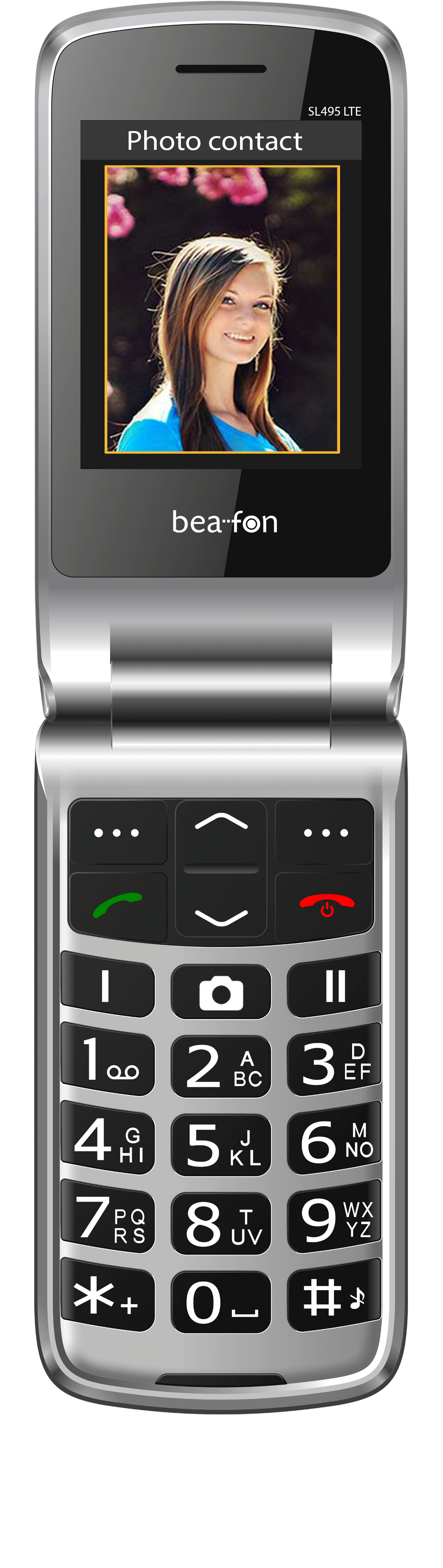 SL495 LTE, Schwarz-Silber Handy