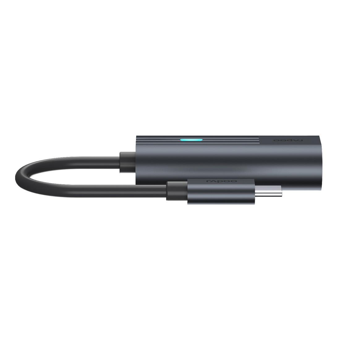 USB-C Adapter "UCA-1006", USB-C auf Gigabit LAN, Grau (00217687)