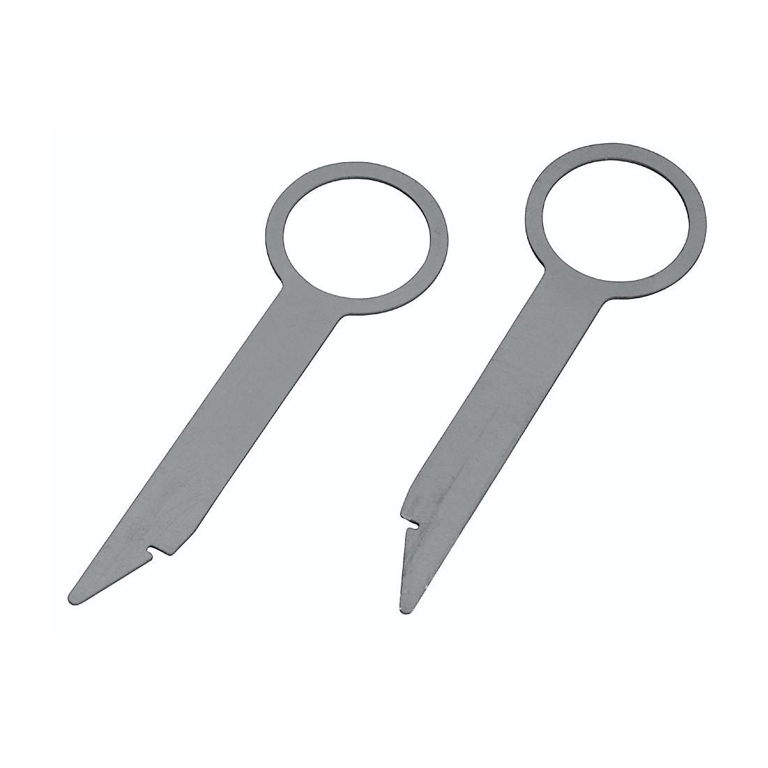 Radio-Entriegelungsschlüssel für Audi, VW, Daimler / Chrysler, 2 Stück (00185821)