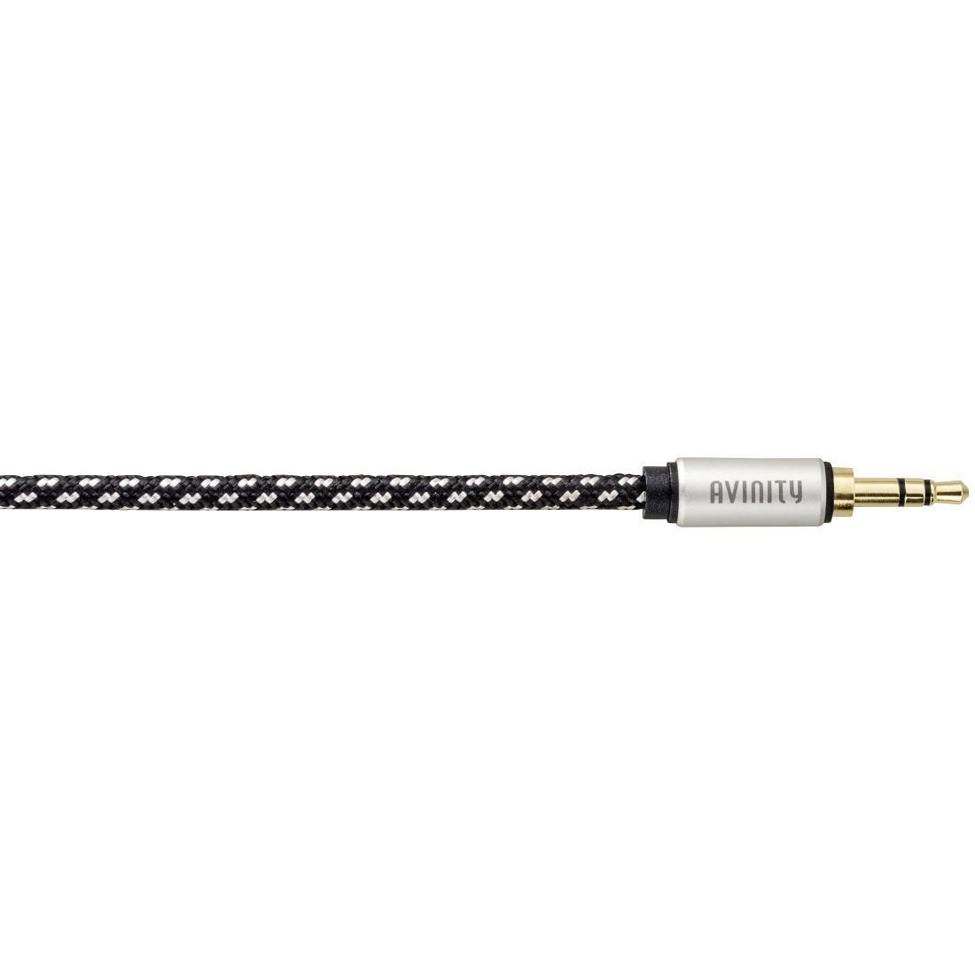 Audio-Kabel, 3,5-mm-Klinken-Steck./Steck., Stereo, Gewebe, verg., 1,5 m (00127177)