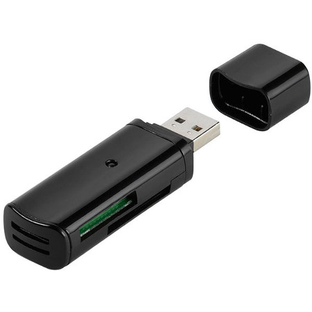 Universal USB 2.0 Cardreader für PC und MAC schwarz