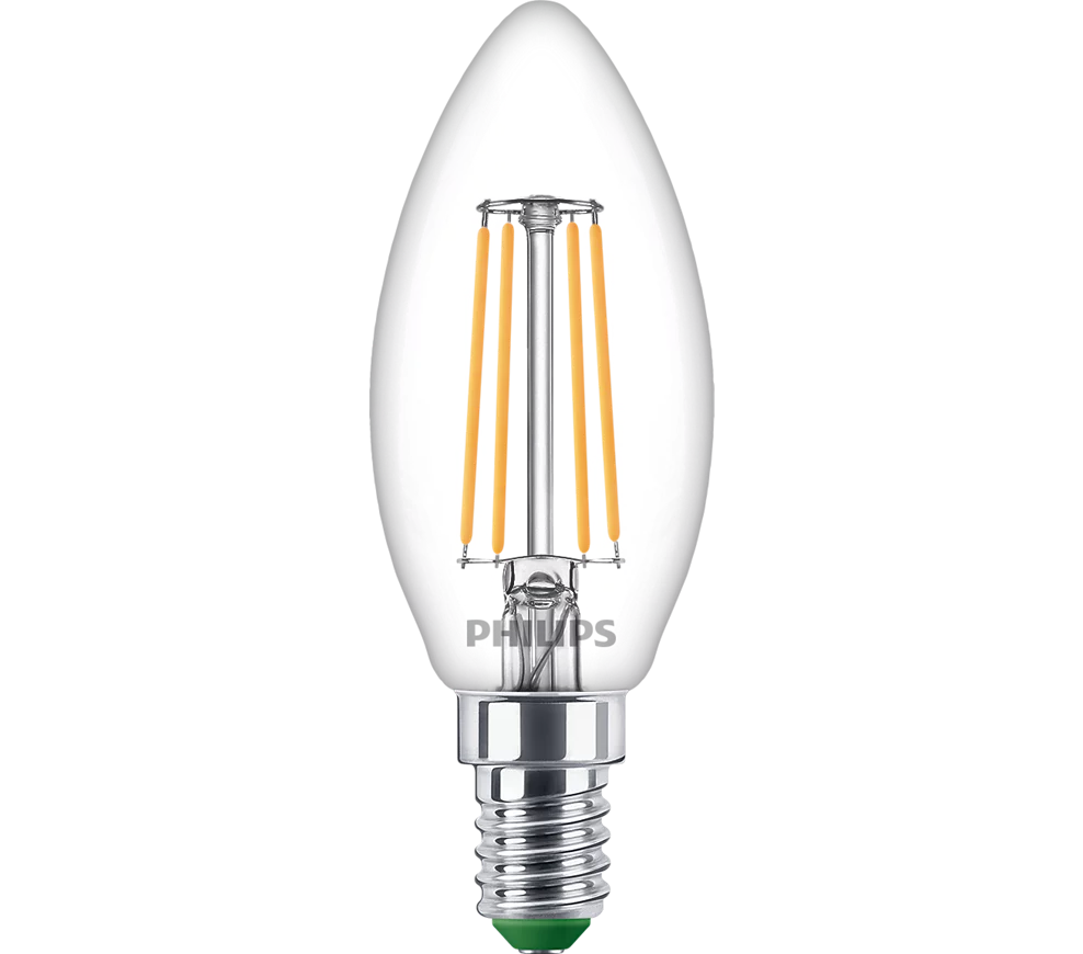 LED-Lampe "classic ultraeffizient", 40W, E14, klar, Kerze, warmweiß (00228313)