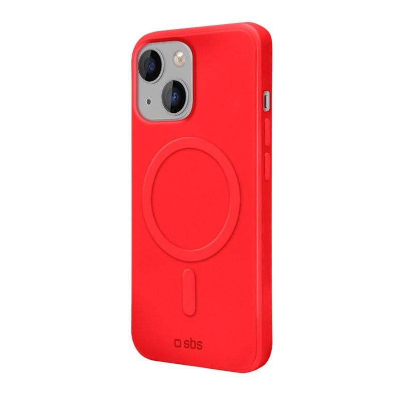 MagSafe-kompatible magnetische Ladeabdeckung für iPhone 14 Plus, Rot