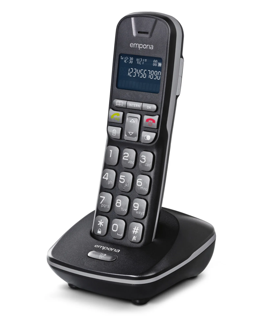 TH-21 Schwarz Schnurloses Telefon