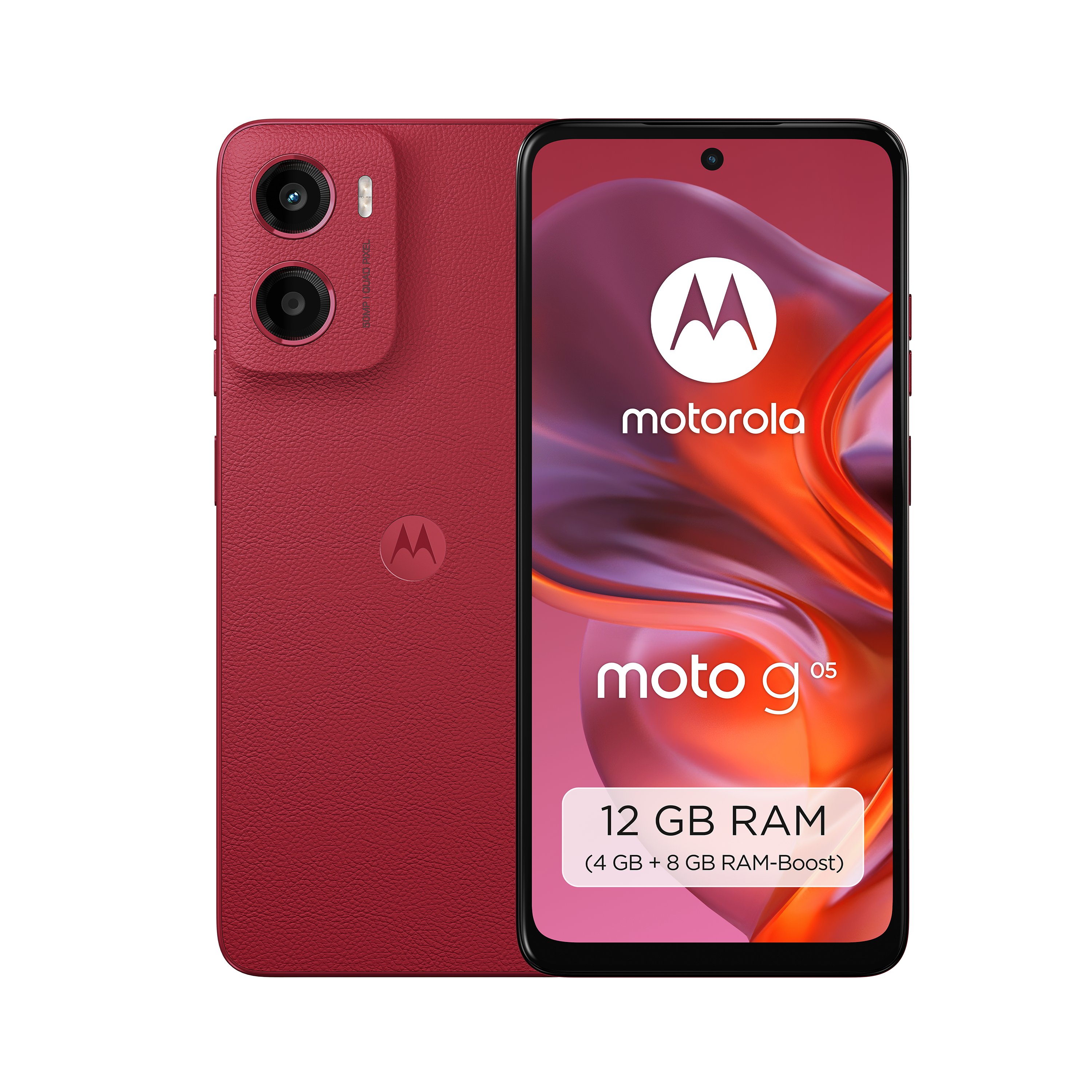 moto G05 4GB + 64GB Plum Red Smartphone