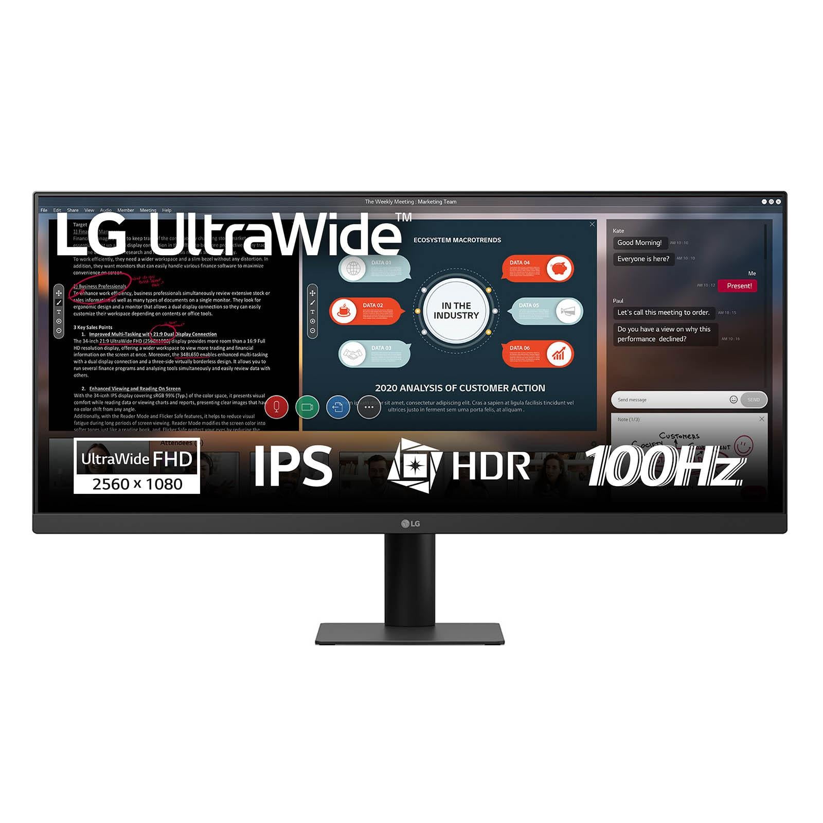 UltraWide 29U511A-B.AEU, Schwarz, 29 Zoll, WFHD, 100 Hz, 5 ms Monitor