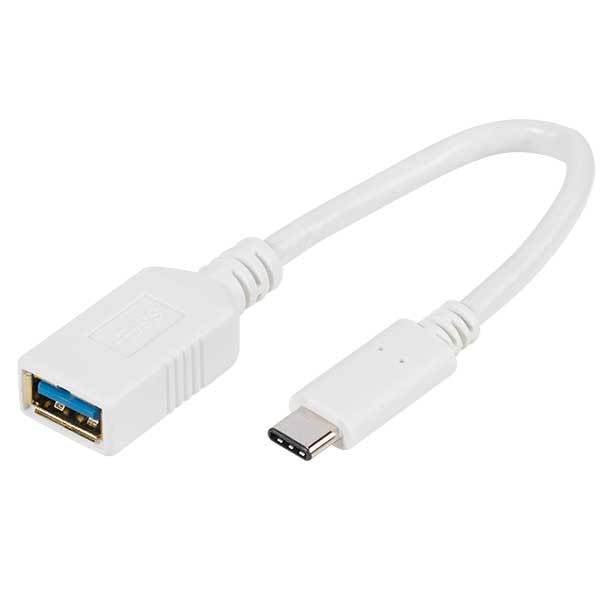 USB Type C Adapter, USB Type C Stecker  USB 3.0 A Buchse, 0,1m (45284)