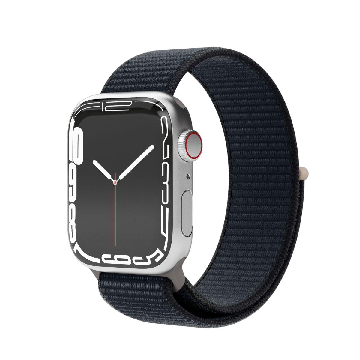 Watch Straps Fitness Loop - Armband für Apple Watch, 44mm + 45mm + 46mm + 49mm, Dark Gray