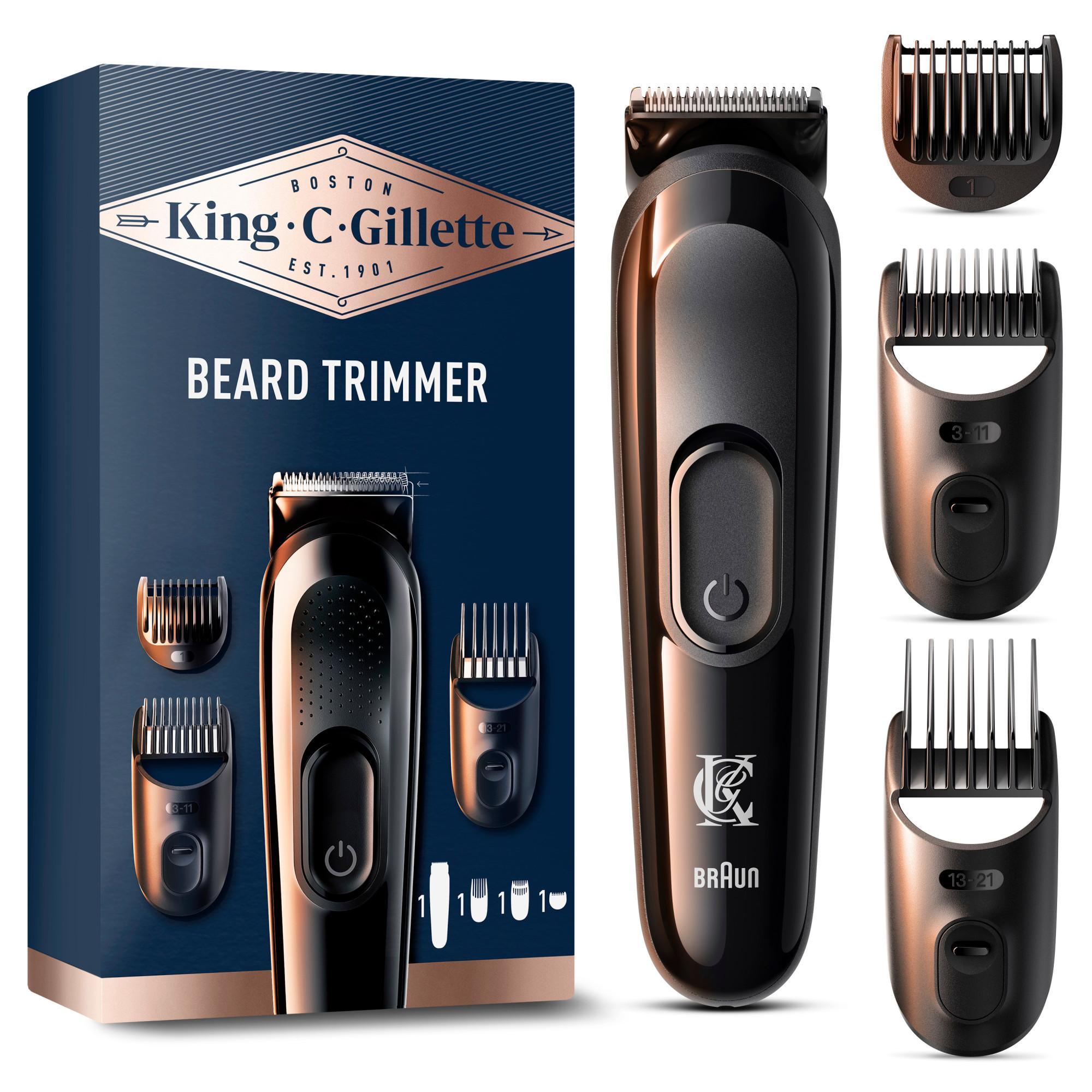 King C Gillette Kabelloser Barttrimmer für Herren