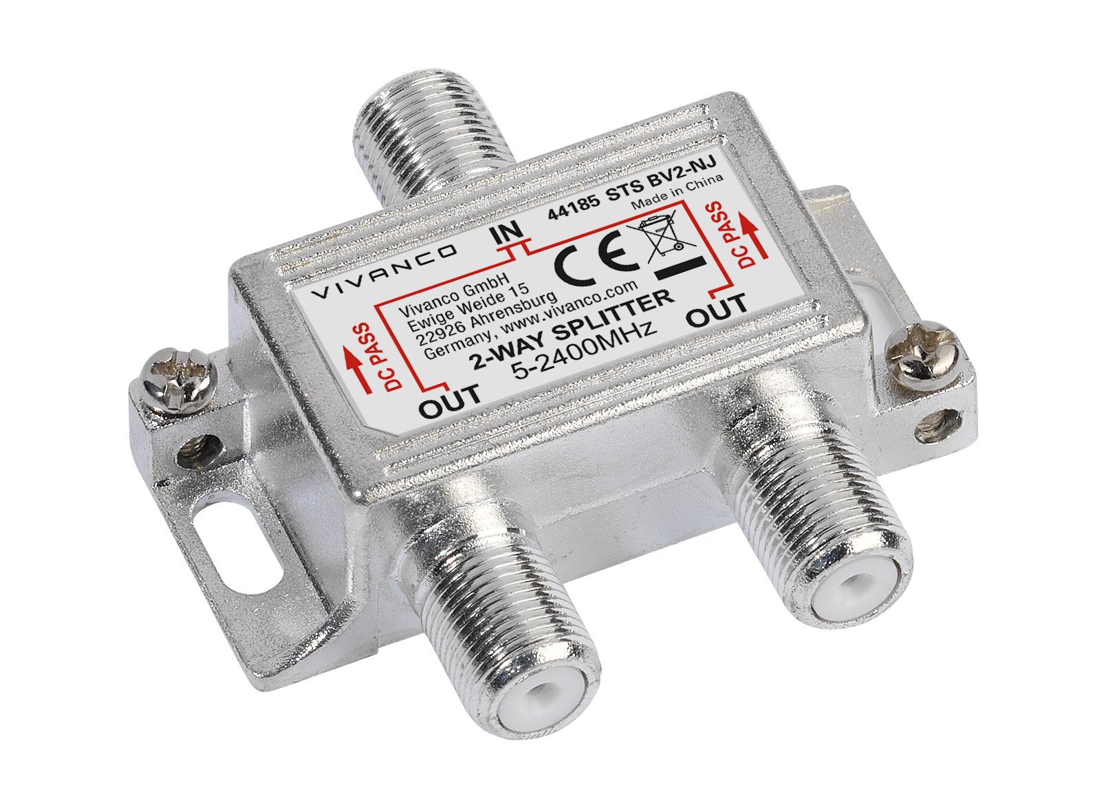 SAT / Universal-Antennenverteiler, 2-fach (44185)