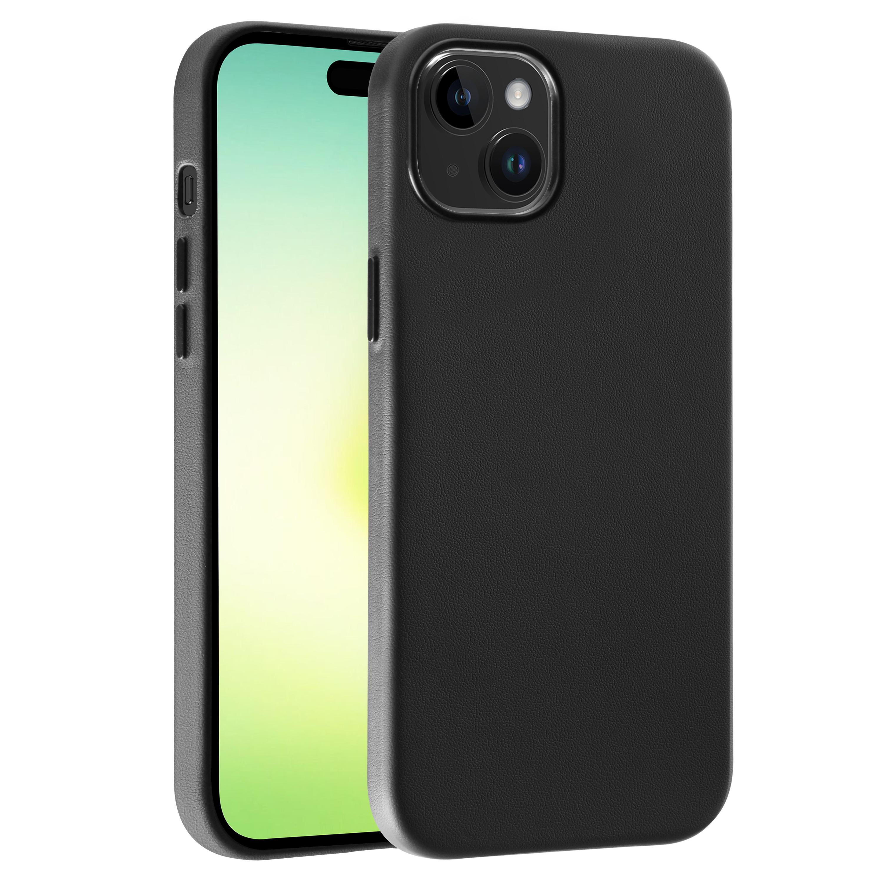 Mag Classic Cover, Magnetic Wireless Charging Support für iPhone 15 Plus, schwarz (63908) Handyhülle