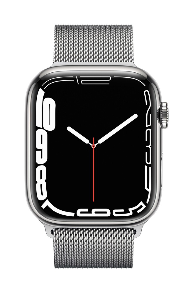 Apple Watch Series 7 (GPS + Cellular), 41mm silbernes Edelstahlgehäuse, mit  Milanesearmband - bei expert kaufen