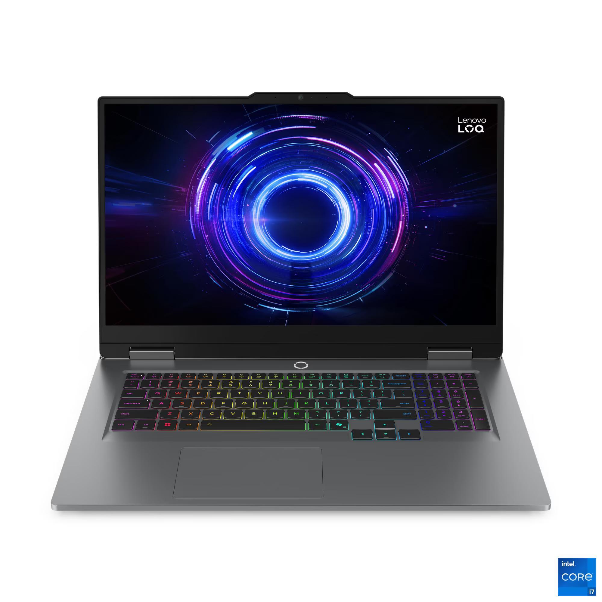Gaming-Notebook LOQ 17IRX10, Luna Grey, 17 Zoll, Full HD, IPS, Intel Core i7-14700HX, 16 GB, 1 TB SSD, RTX 5070