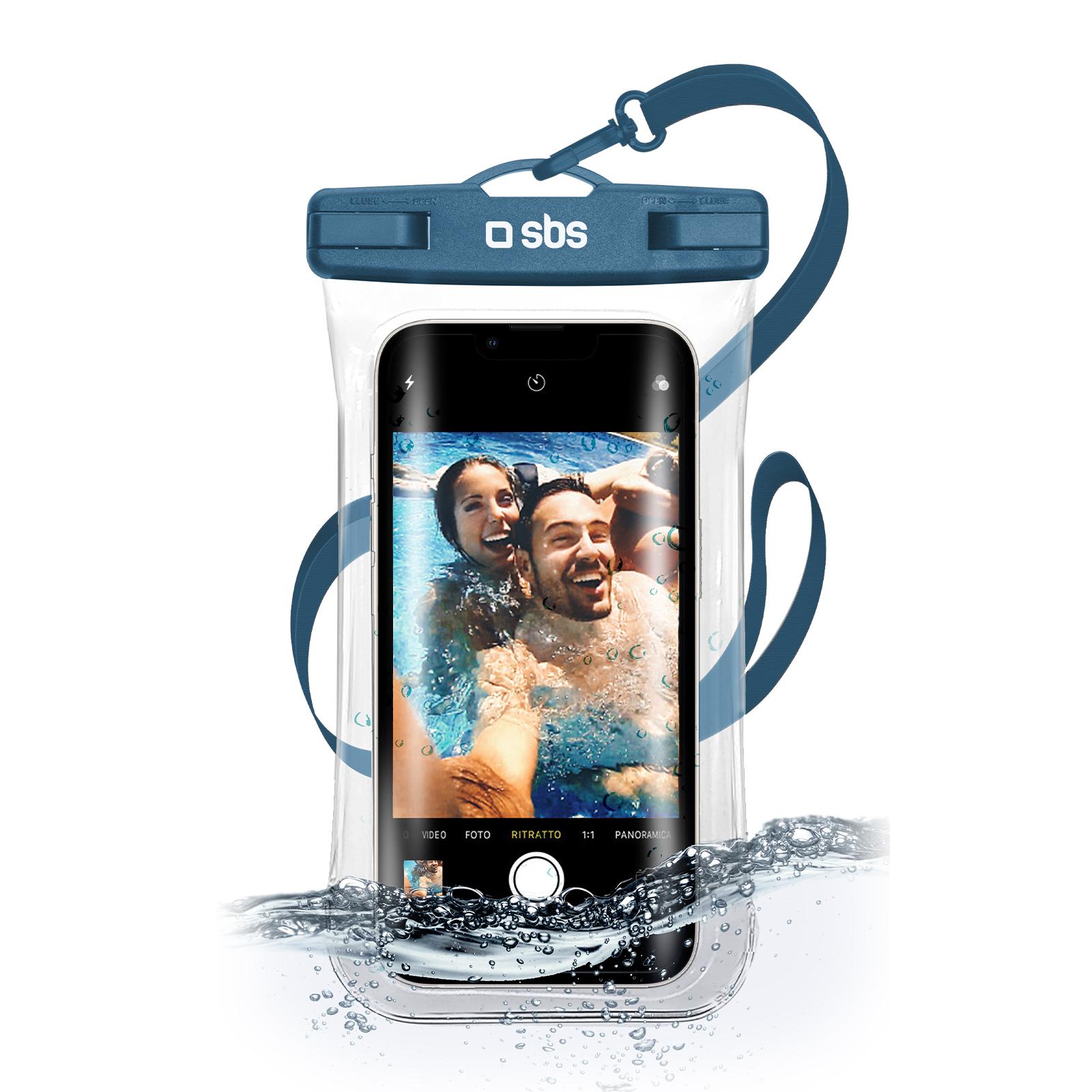 Wasserdichtes Etui mit Selfie-Griff, universell für Smartphones bis zu 6,8 Zoll