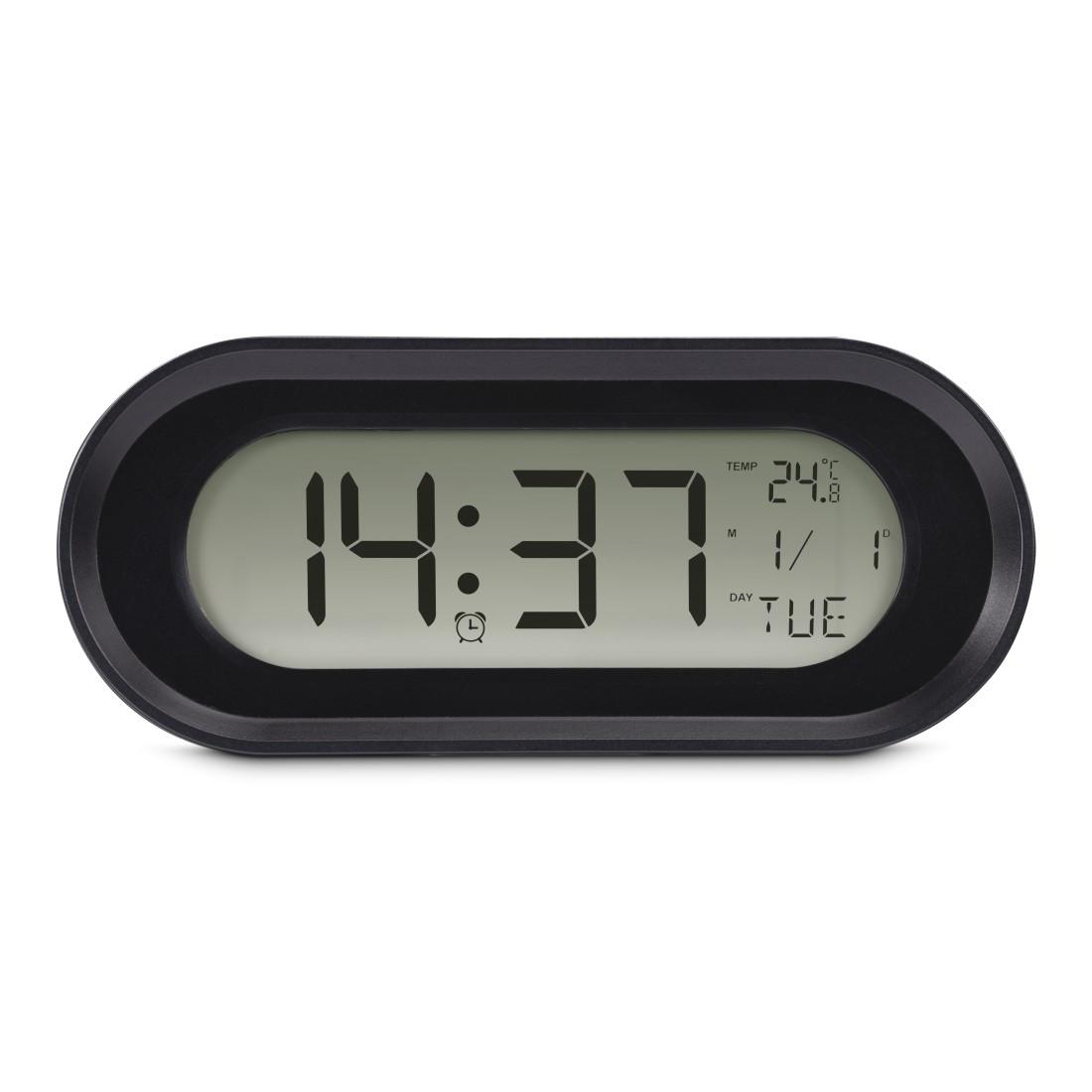 Digitaler Wecker "Samos", LCD, Schwarz (00222204)