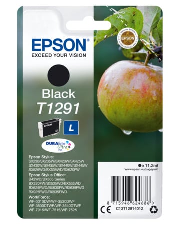 Tintenpatrone EPSON C13TT12914012 Apfel black