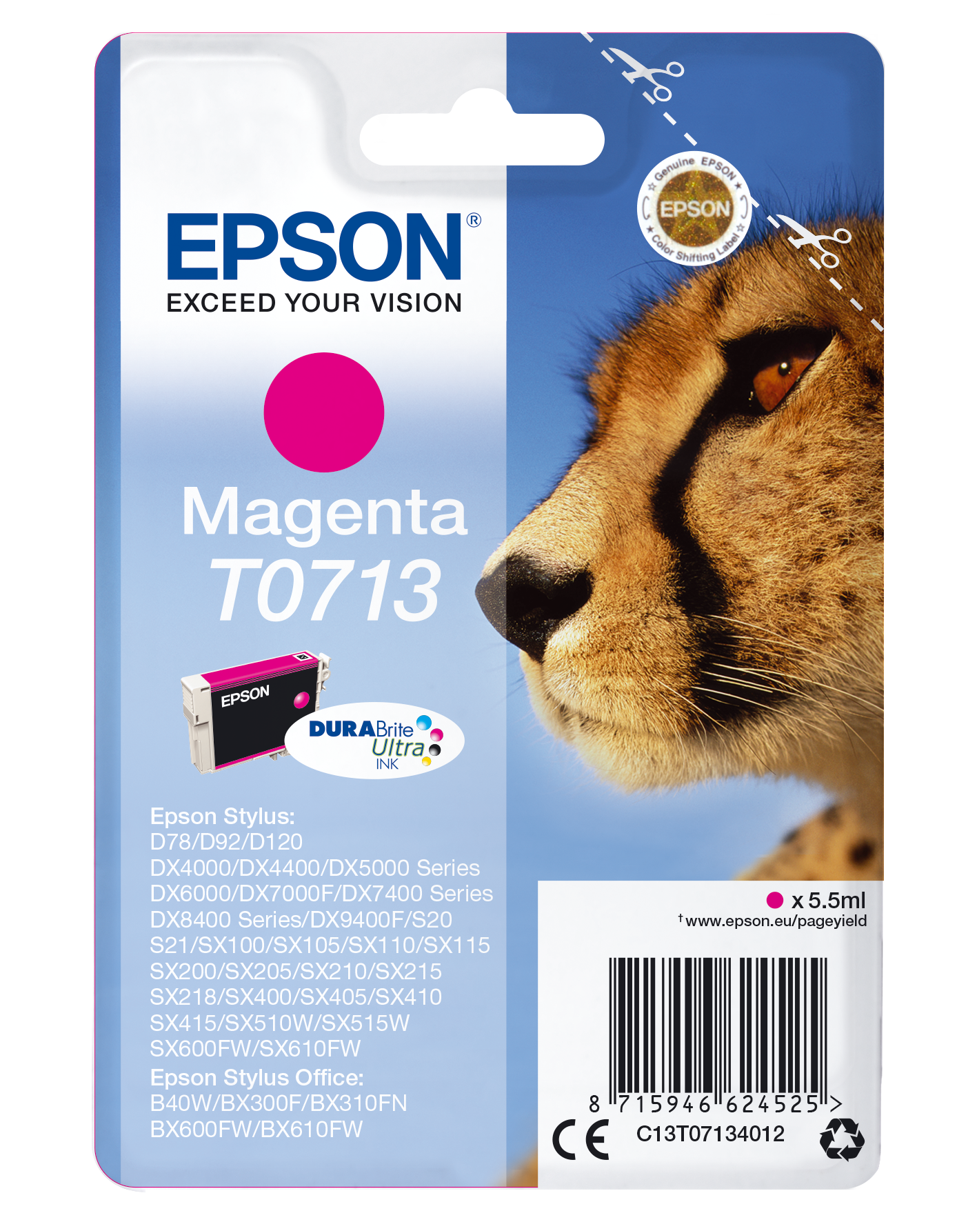 C13T07134012 Gepard magenta Druckerpatrone