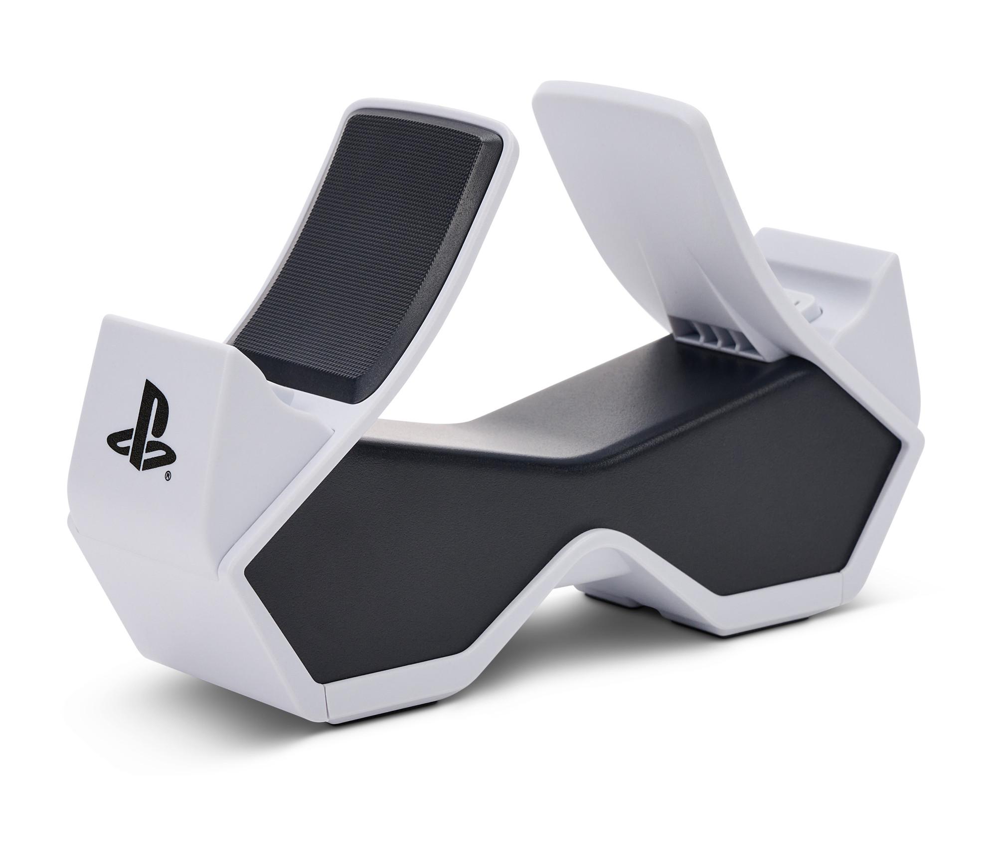 Doppelladestation für kabellosen DualSense-PS5-Controller, Weiß/Schwarz