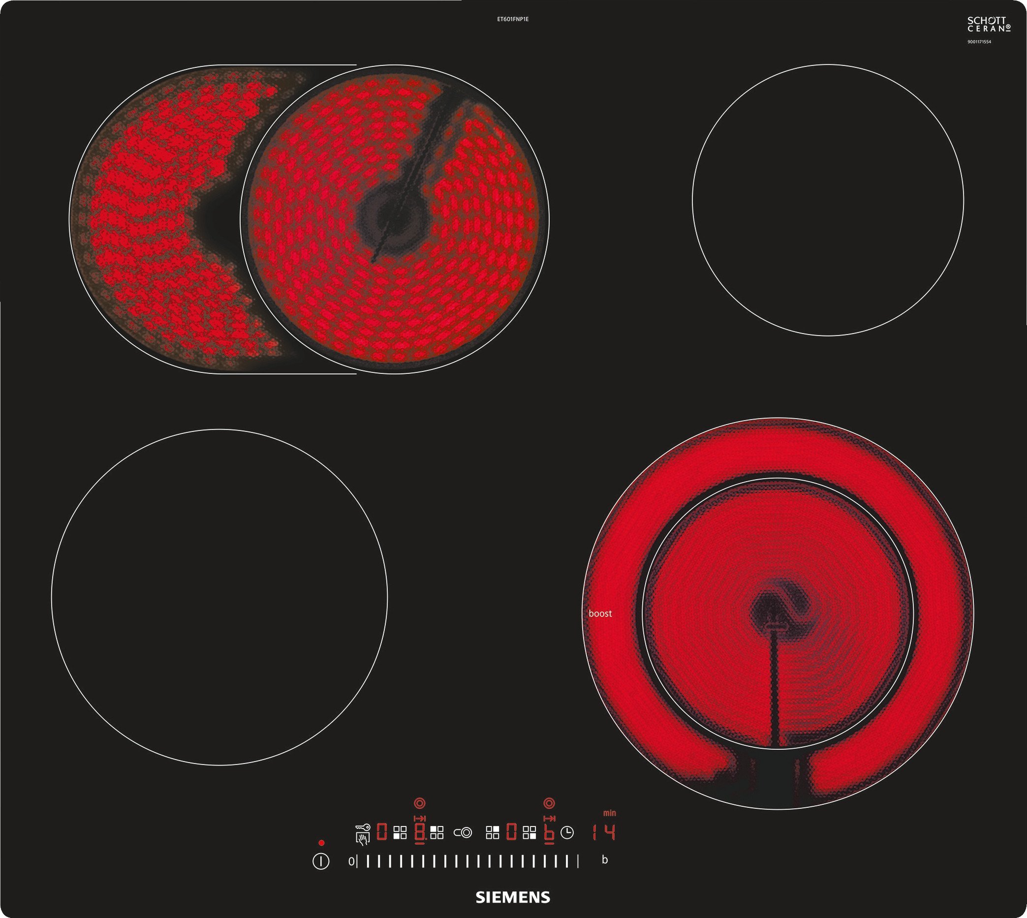 iQ300 ET601FNP1E Cerankochfeld (autark)