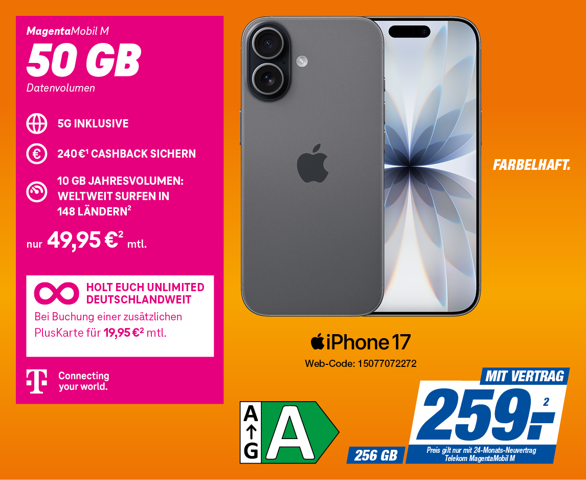 iPhone 17 mit Telekom MagentaMobil M