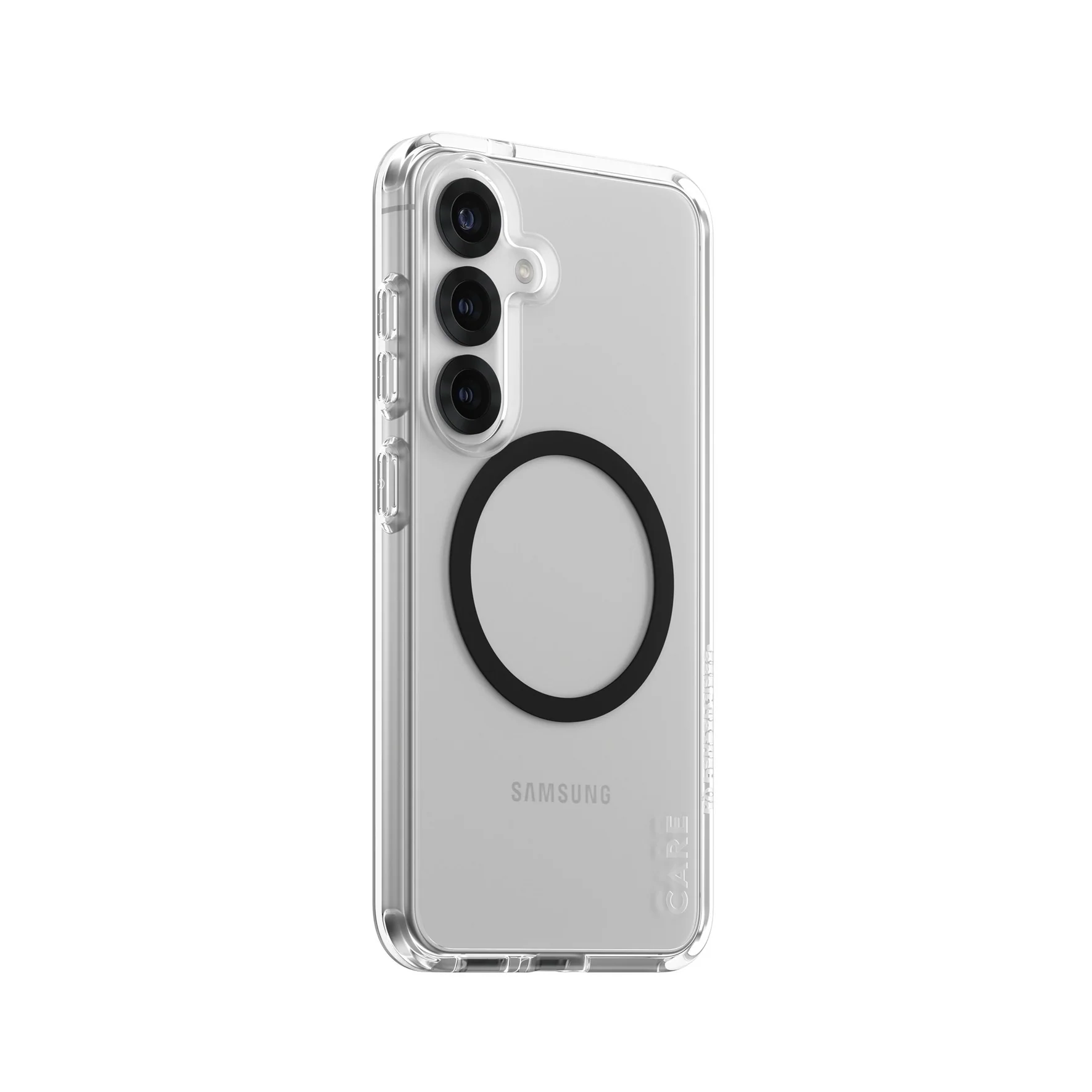 CARE by PanzerGlass® Flagship Case Transparent Urban Combat m. Schwarz Qi Samsung Galaxy S25